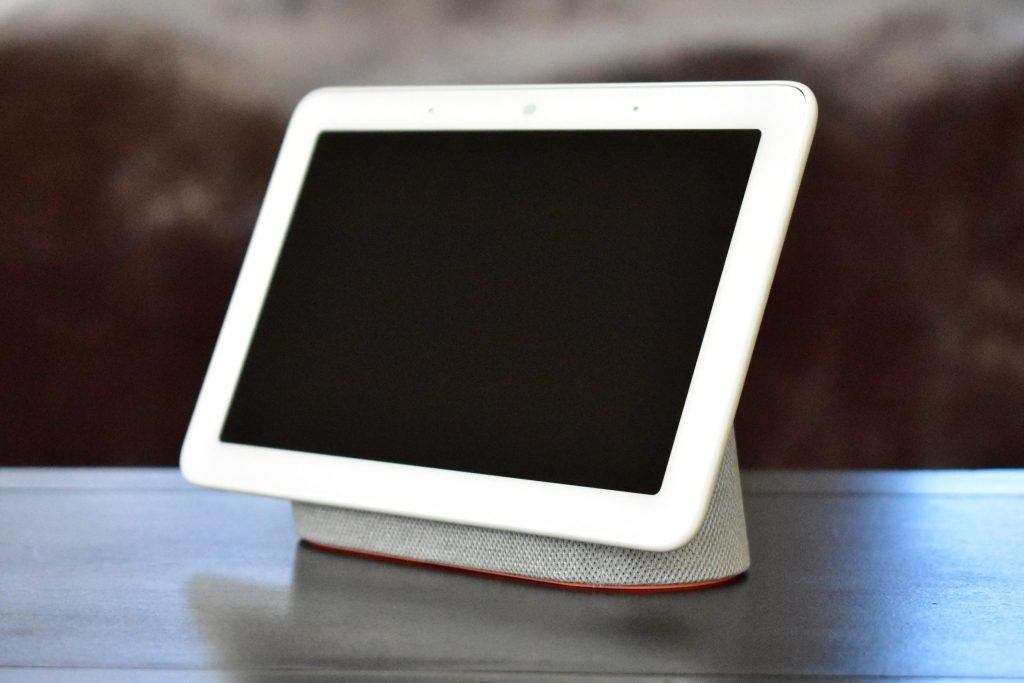 Smart display on a stand