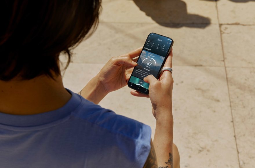 Oura Ring 4 morning Readiness Score 87 daily wellness check-in app interface