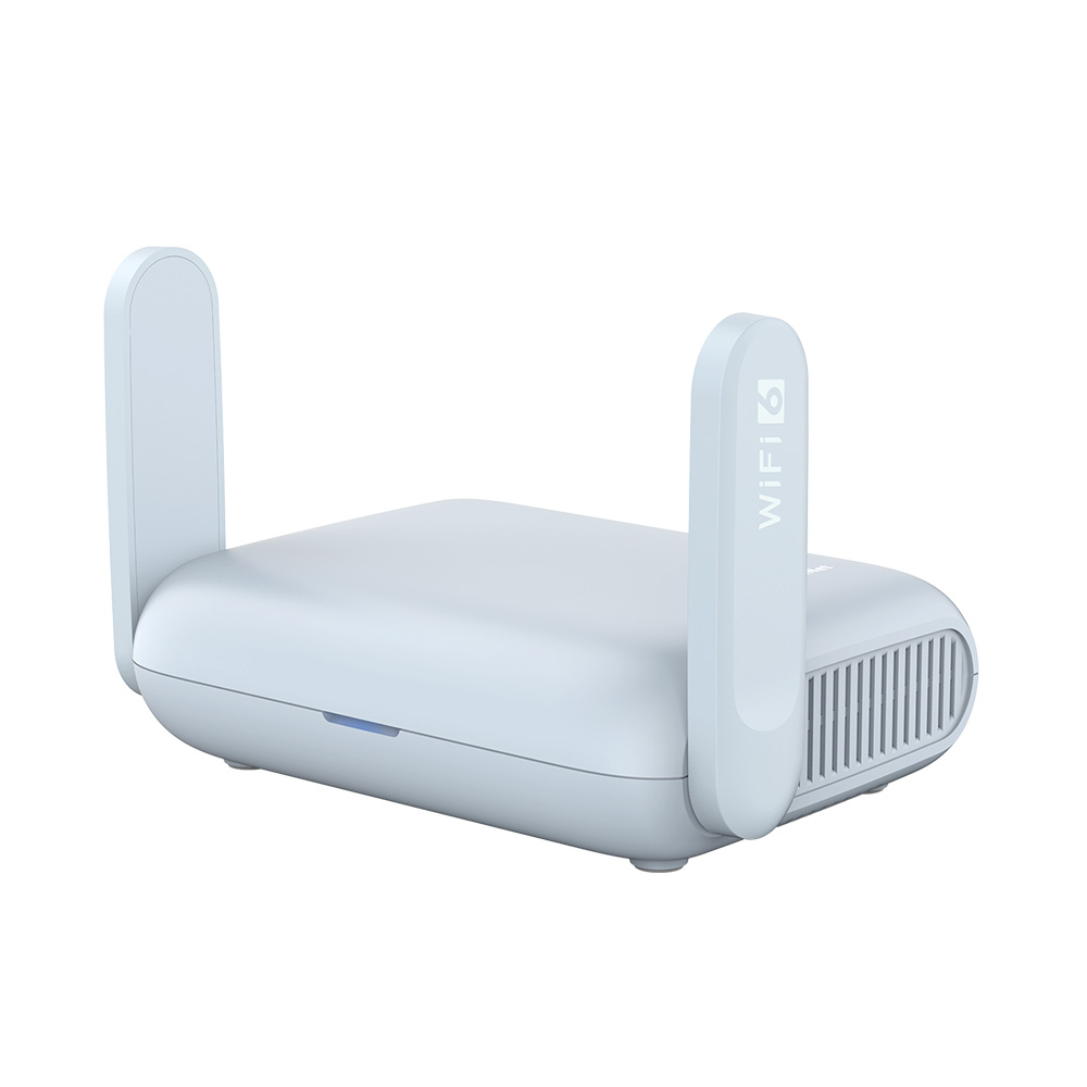 GL.iNet Beryl AX GL-MT3000 Wi-Fi 6 travel router with dual antennas